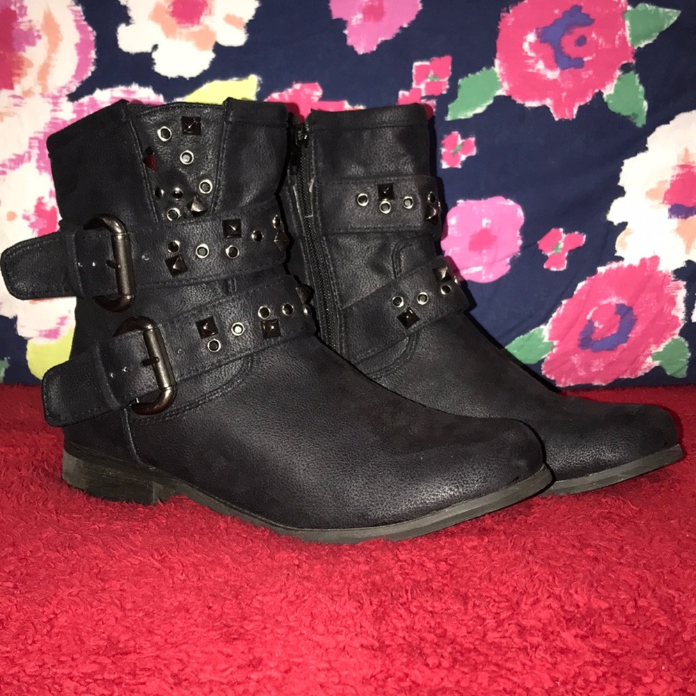 Black ankle boots